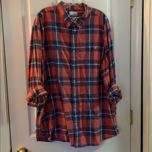 Plaid men’s button down